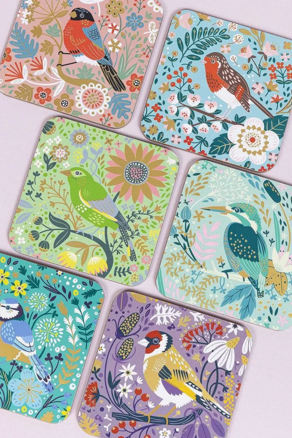 Birdy Set Of 6 Of Coasters
