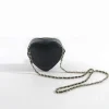 Black Heart Crossbody Bag