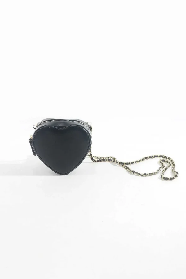 Black Heart Crossbody Bag