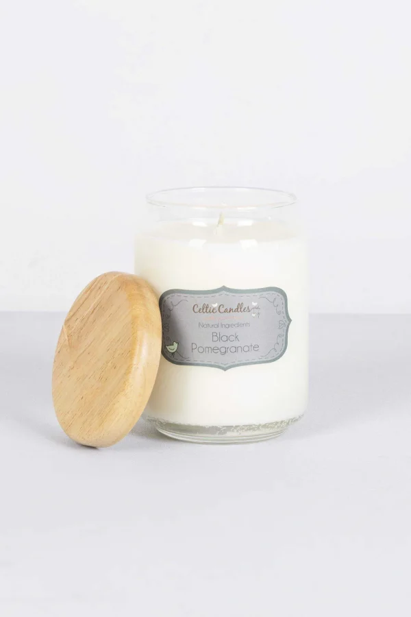 Black Pomegranate Large Candle Jar