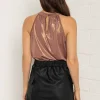 Black Pu Cargo Skirt
