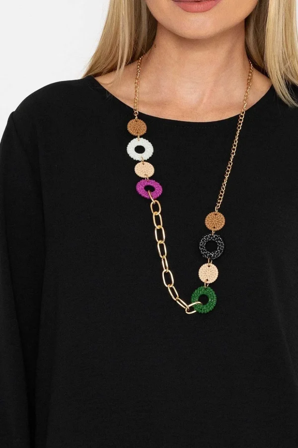 Black Top With Necklace