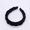 Black Velvet Plaited Hairband