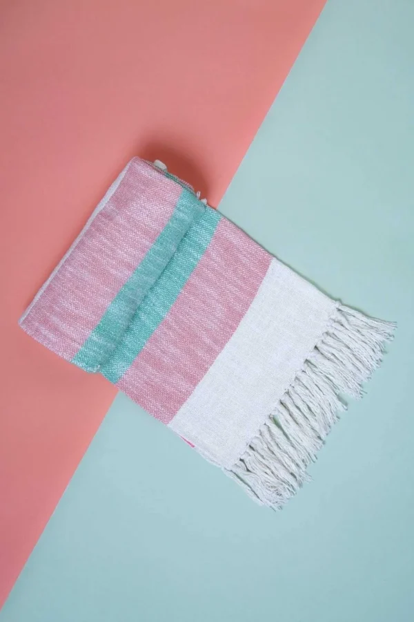 Blake Pink And Green Throw
