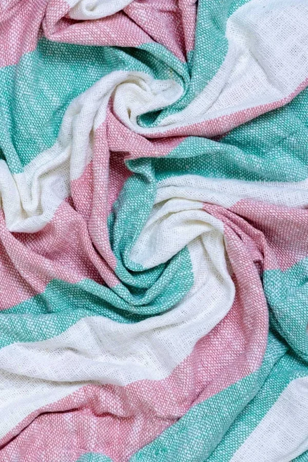 Blake Pink And Green Throw