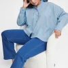Blue Cotton Long Sleeve Shirt