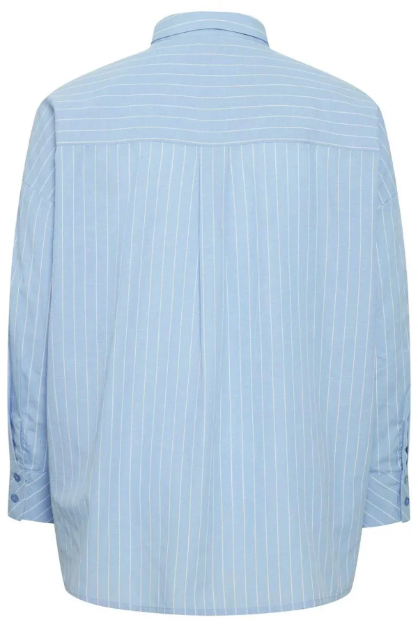 Blue Cotton Long Sleeve Shirt