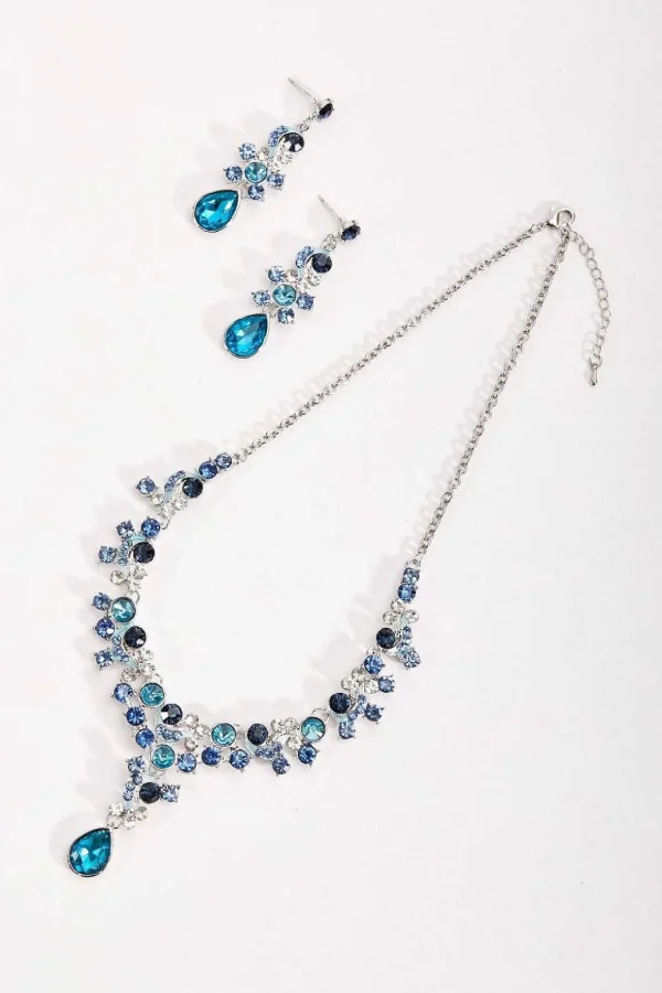 Blue Crystal Earrings