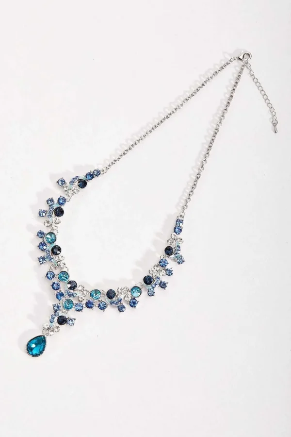 Blue Crystal Necklace