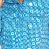 Blue Geo Print Bonded Jacket