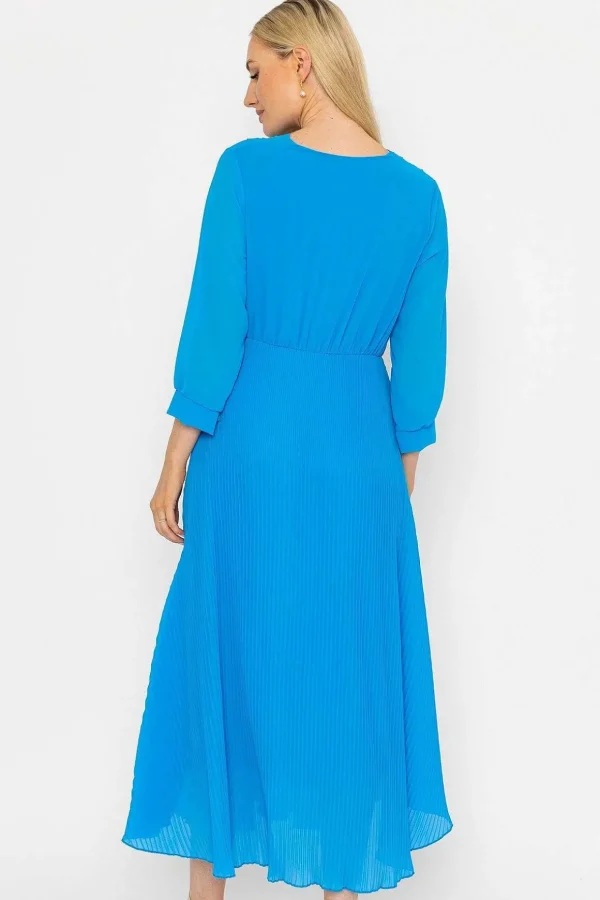 Blue Hannah Midi Dress