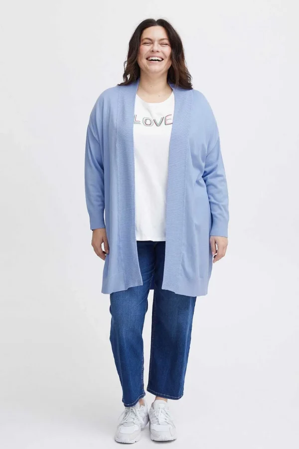 Blue Knitted Cardigan