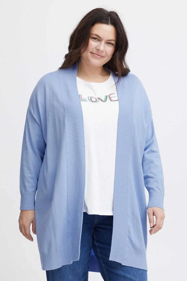 Blue Knitted Cardigan