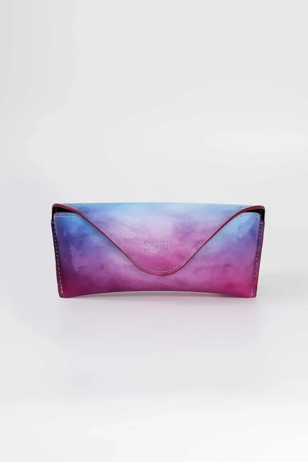 Blue Ombre Sunglass Case