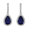 Blue Pear Shape Earrings