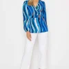 Blue Peplum Top