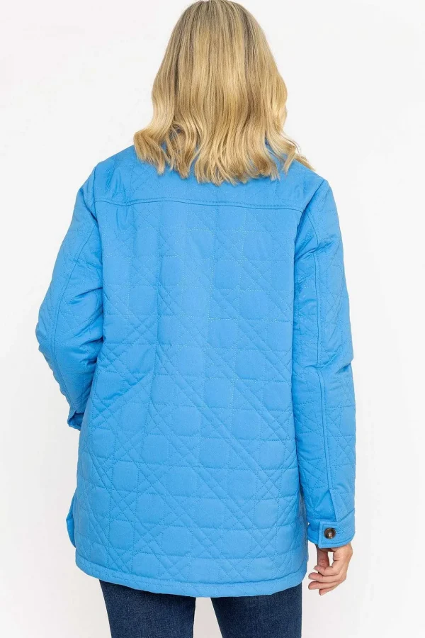Blue Quilted Jacket