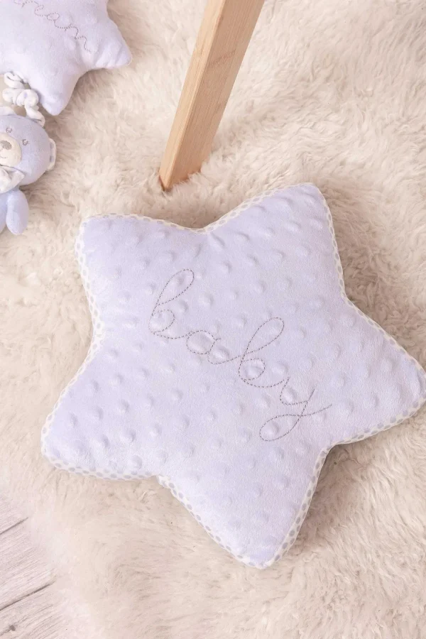 Blue Star Cushion