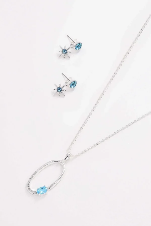 Blue Star Earrings