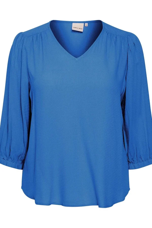 Blue Viscose Top
