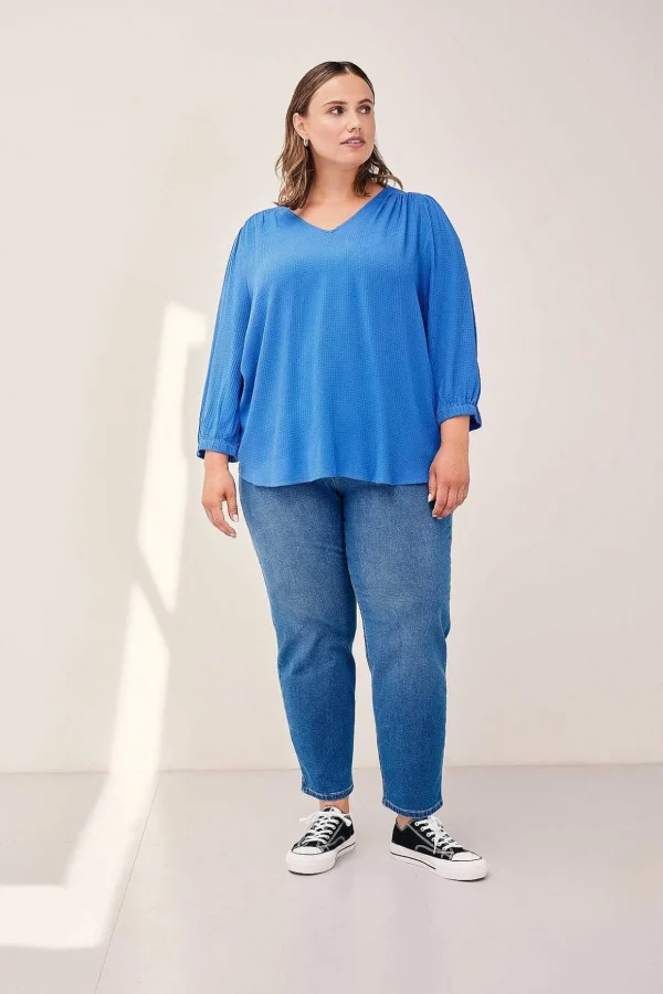 Blue Viscose Top