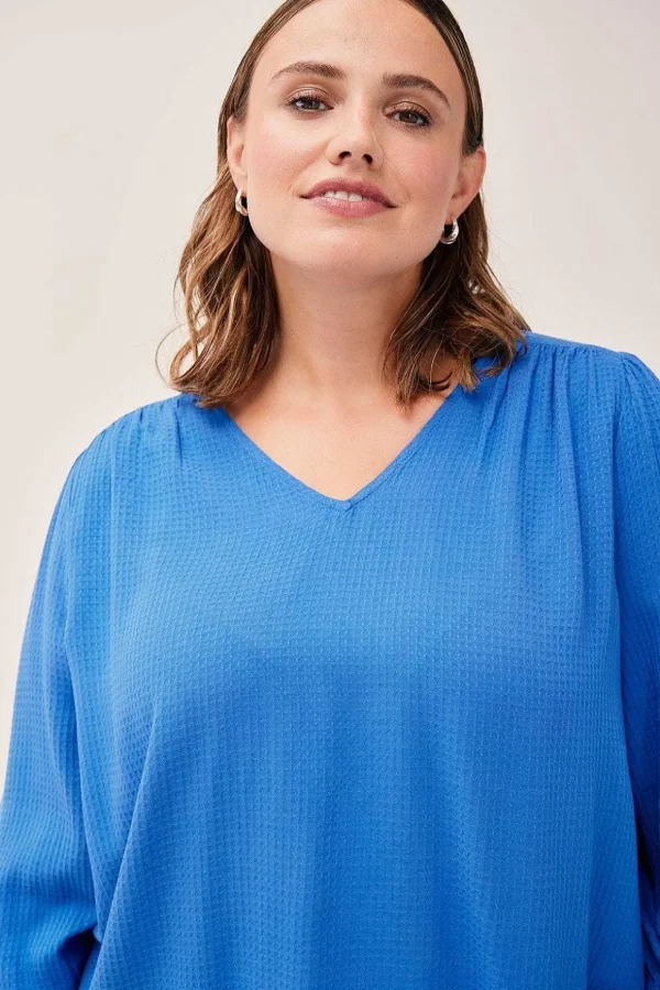 Blue Viscose Top
