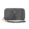 Bordeaux Quilted Wallet In Black