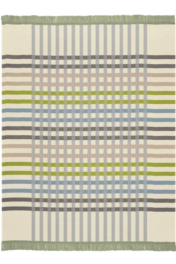 Border Check Green Blanket