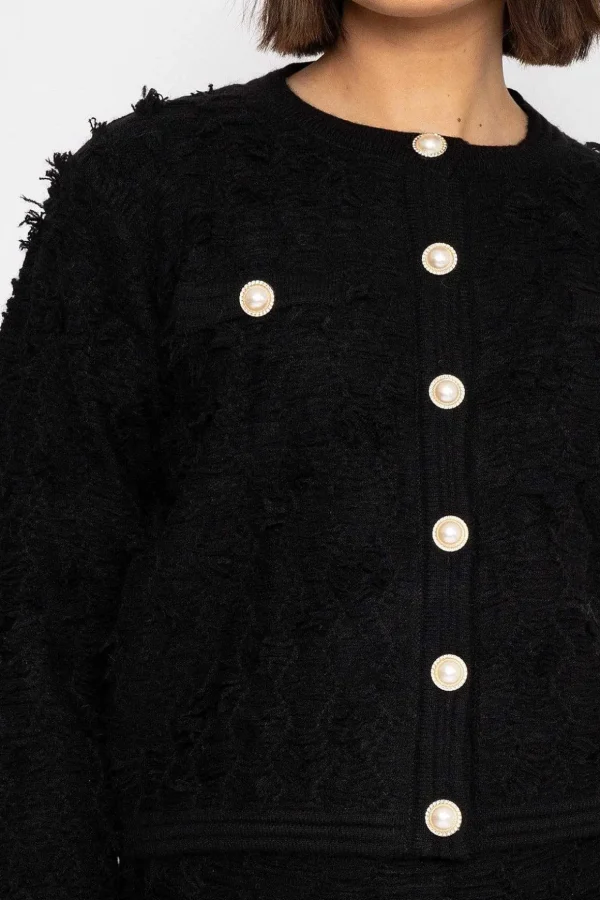 Boucle Jacket In Black