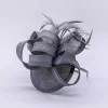 Bow Detail Fascinator In Silver