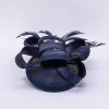 Bow Detail Fascinator In Navy