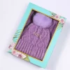 Boxed Beanie And Scarf In Lilac