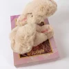 Boxed Cream Faux Fur Quilted Slipper