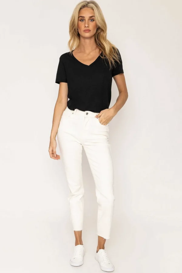 Brenda Straight Pants In Ecru 32\\