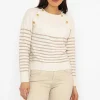 Breton Brown Stripe Knit Jumper