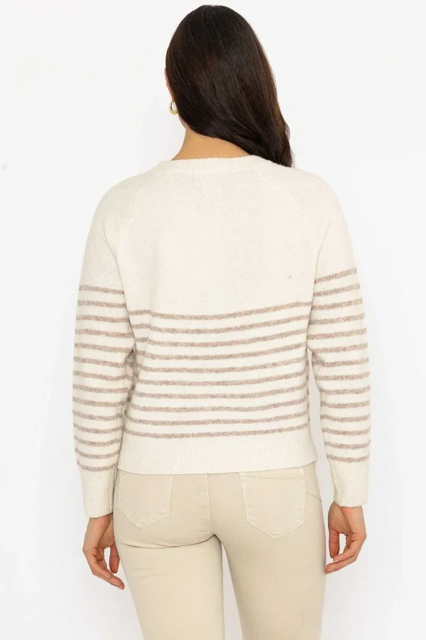 Breton Brown Stripe Knit Jumper