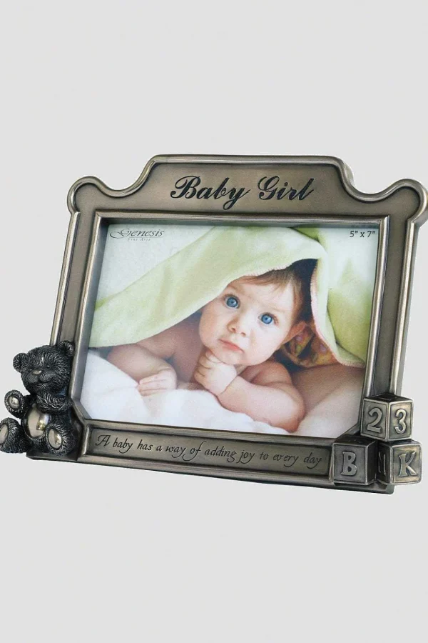 Bronze Baby Girl Frame