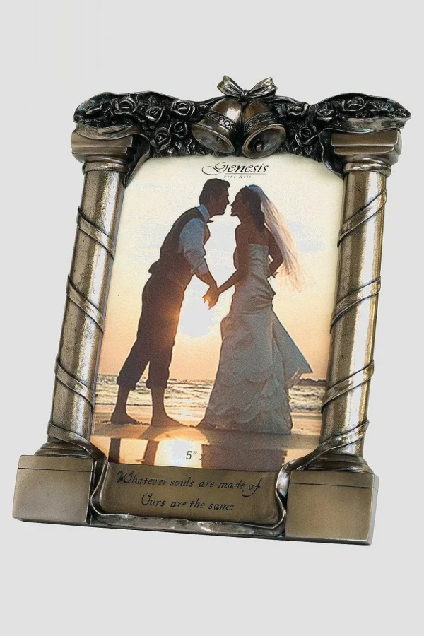Bronze Scripted Wedding Frame