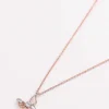 Butterfly Necklace In Rose Gold