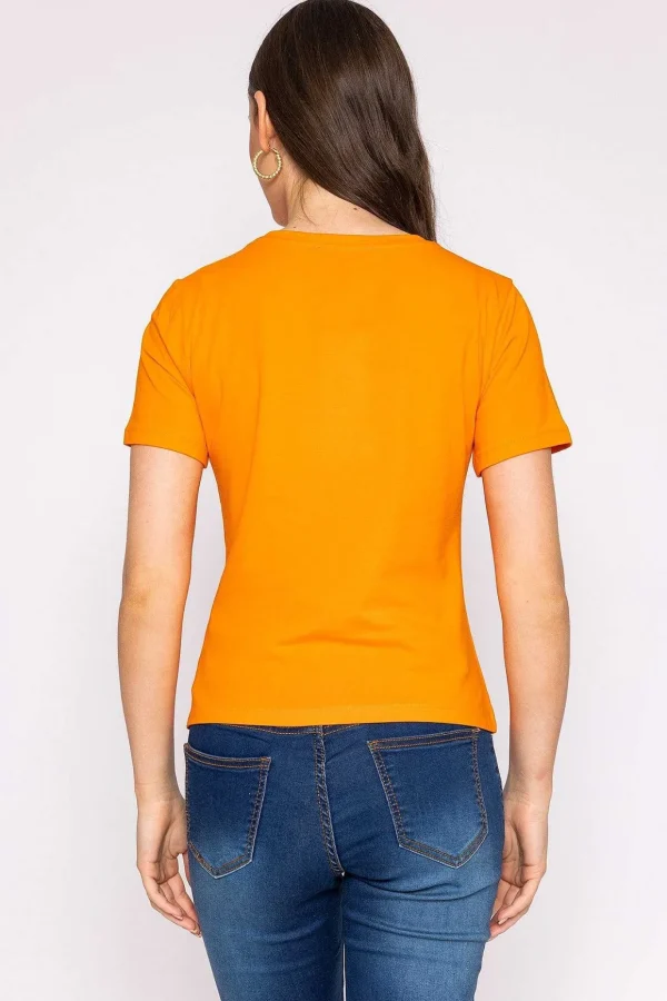 Butterfly T-Shirt In Orange