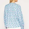 Button Blouse In Blue