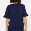 Button Blouse In Navy
