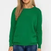 Button Detail Knit In Green