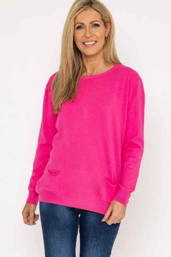 Button Detail Knit In Pink
