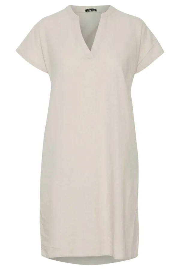 Byfalakka Beige Linen Dress