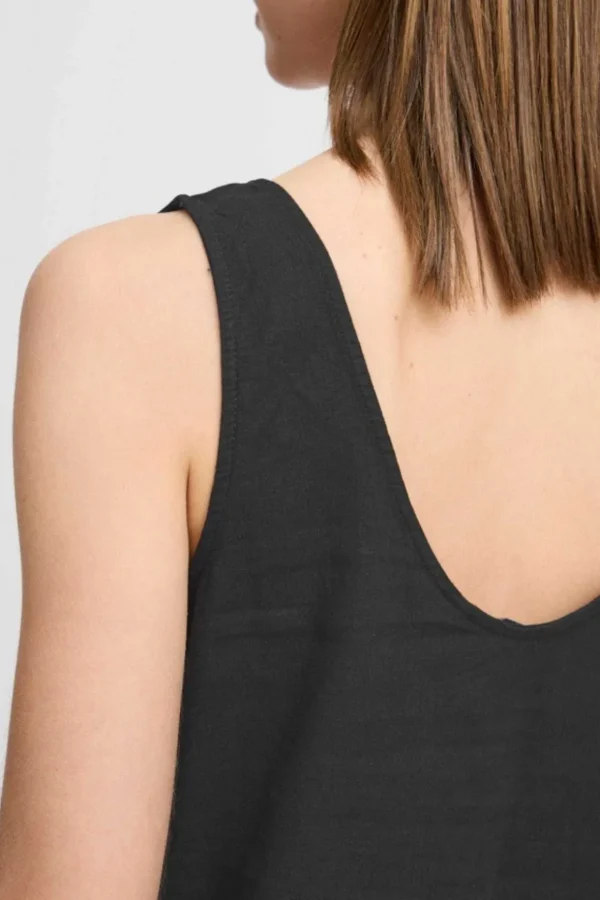 Byfalakka Black Vest Top