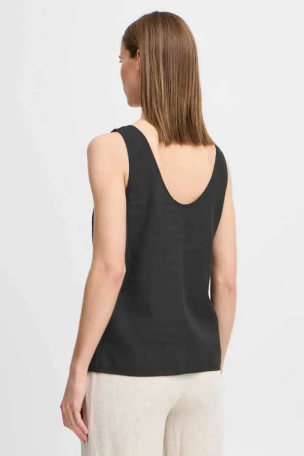 Byfalakka Black Vest Top