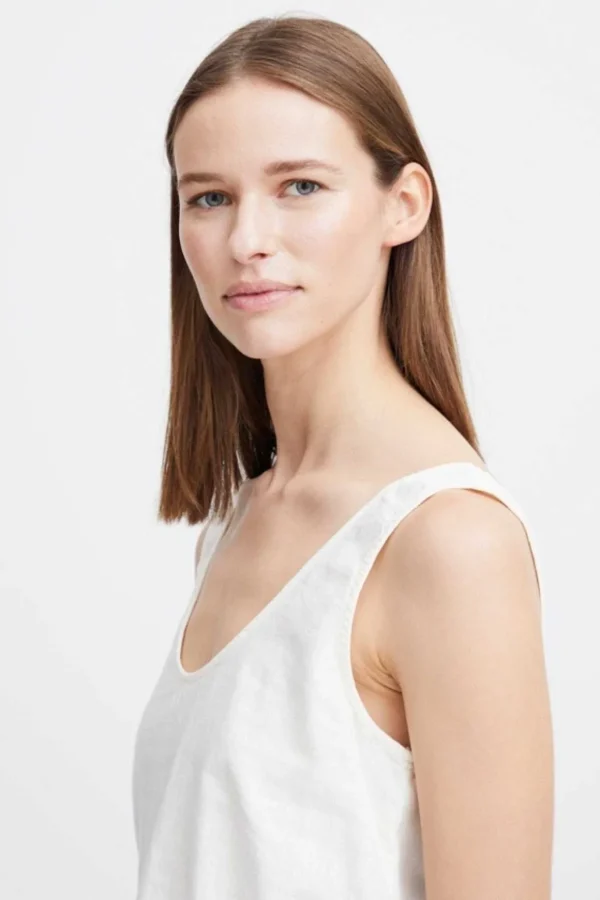 Byfalakka White Vest Top