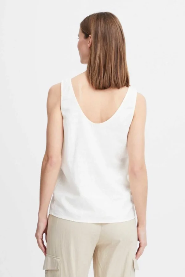Byfalakka White Vest Top