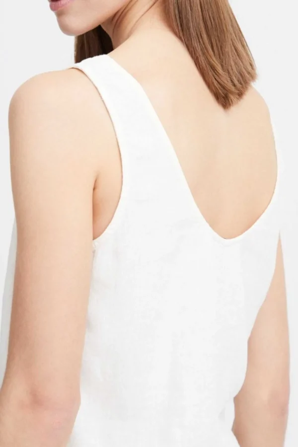 Byfalakka White Vest Top